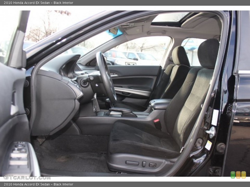 Black Interior Front Seat for the 2010 Honda Accord EX Sedan #76318625