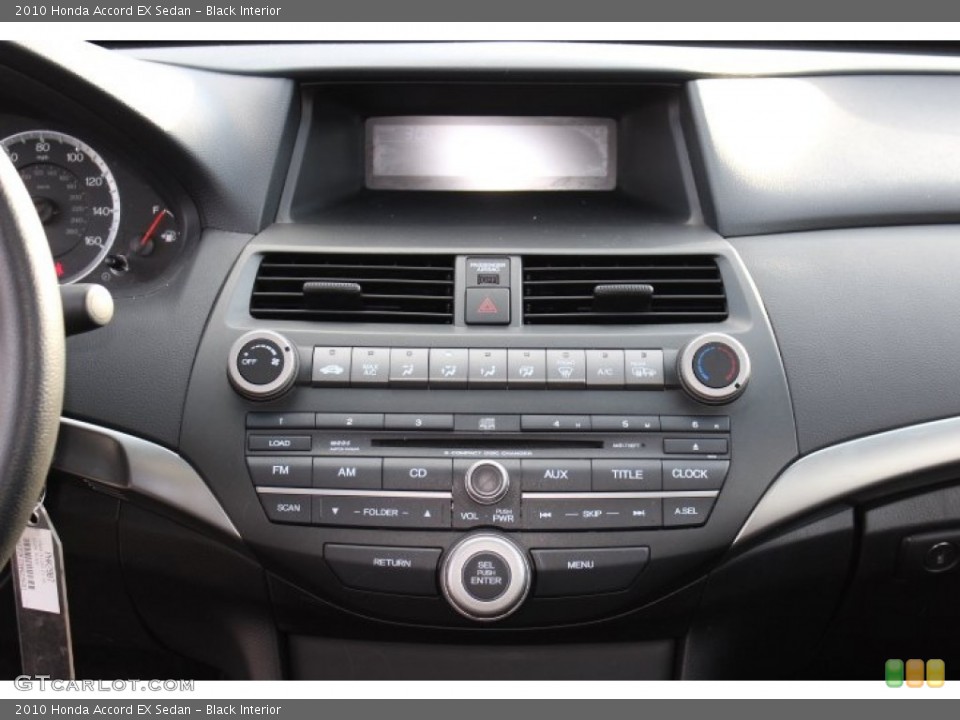 Black Interior Controls for the 2010 Honda Accord EX Sedan #76318658