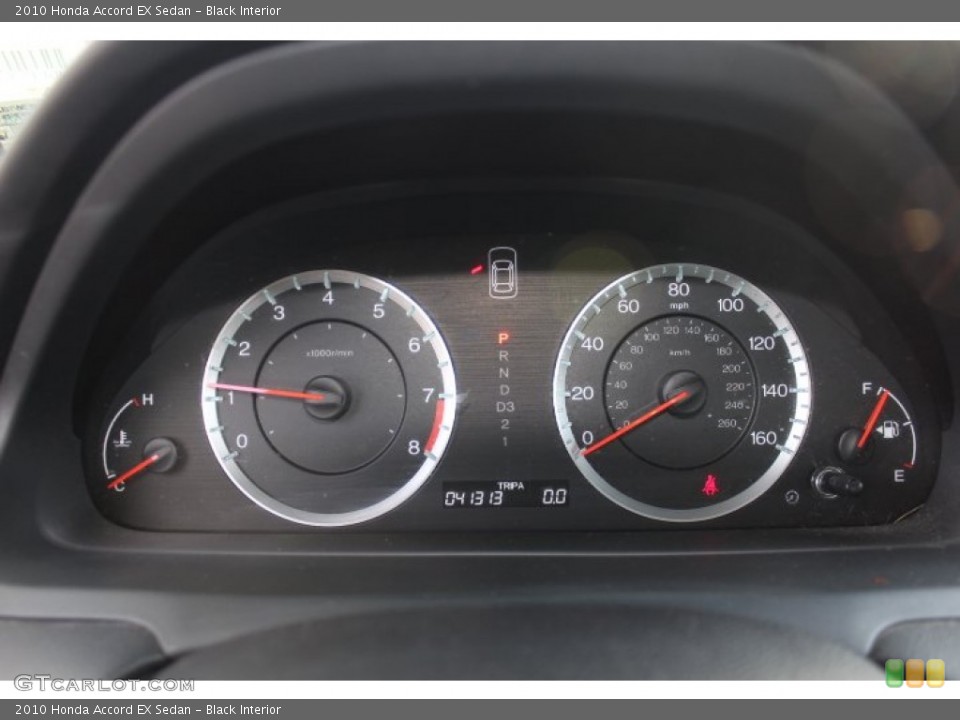 Black Interior Gauges for the 2010 Honda Accord EX Sedan #76318706