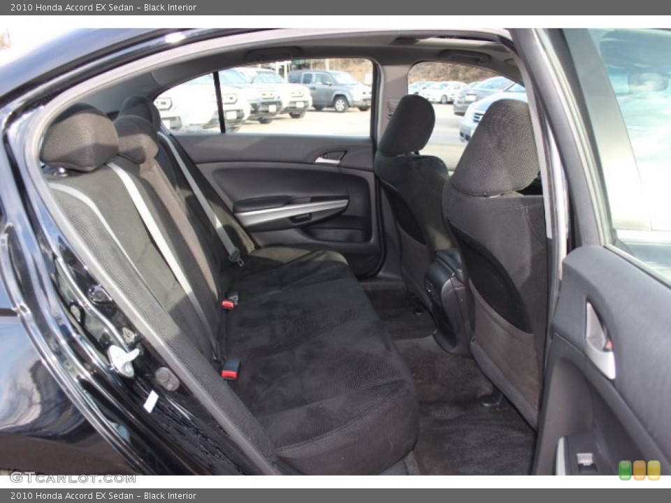 Black Interior Rear Seat for the 2010 Honda Accord EX Sedan #76318752