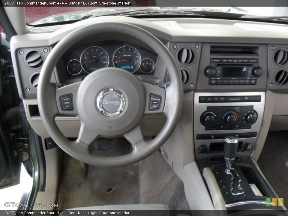 Dark Khaki/Light Graystone Interior Dashboard for the 2007 Jeep Commander Sport 4x4 #76320776