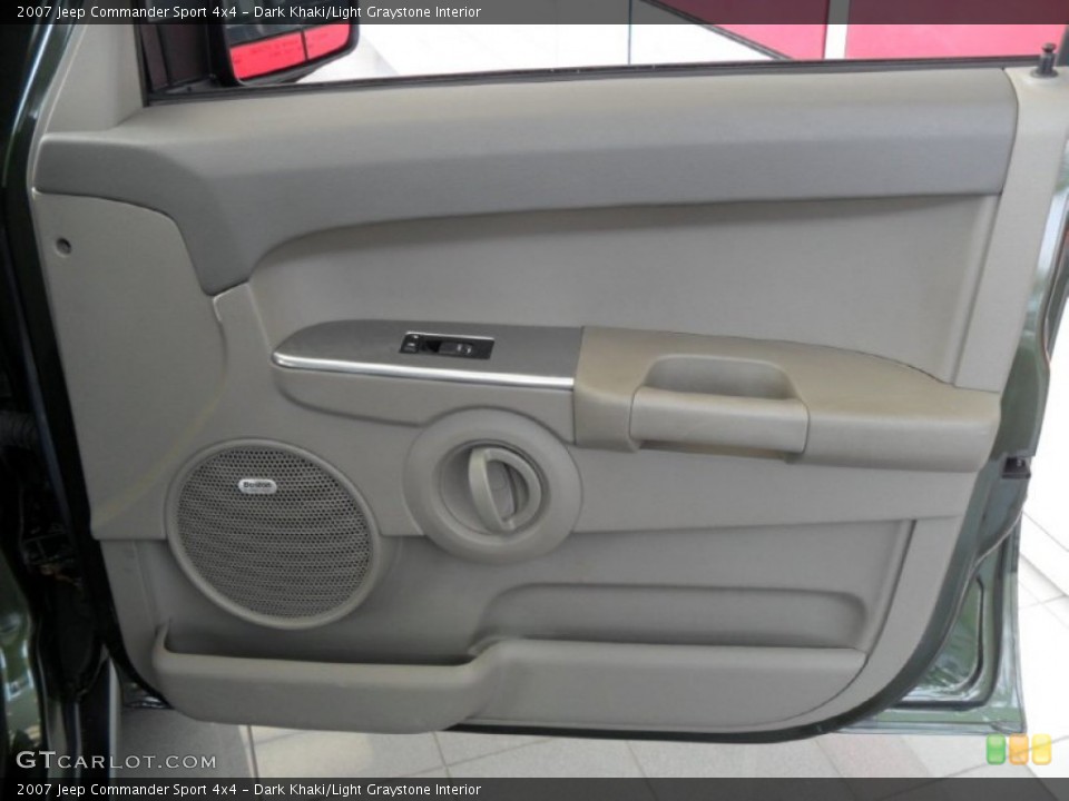 Dark Khaki/Light Graystone Interior Door Panel for the 2007 Jeep Commander Sport 4x4 #76321064