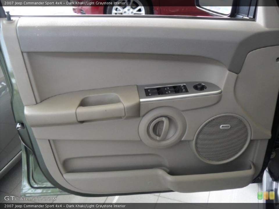 Dark Khaki/Light Graystone Interior Door Panel for the 2007 Jeep Commander Sport 4x4 #76321079
