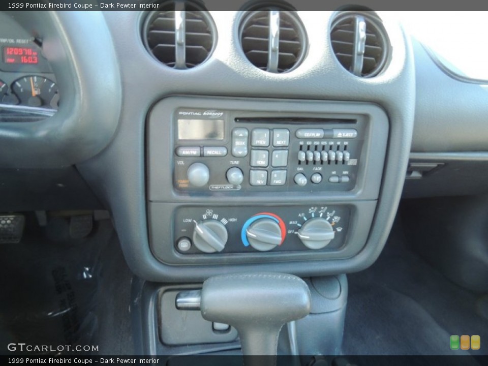 Dark Pewter Interior Controls for the 1999 Pontiac Firebird Coupe #76321346