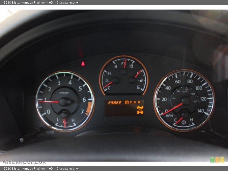 Charcoal Interior Gauges for the 2010 Nissan Armada Platinum 4WD #76321498