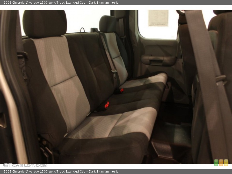 Dark Titanium Interior Rear Seat for the 2008 Chevrolet Silverado 1500 Work Truck Extended Cab #76321552