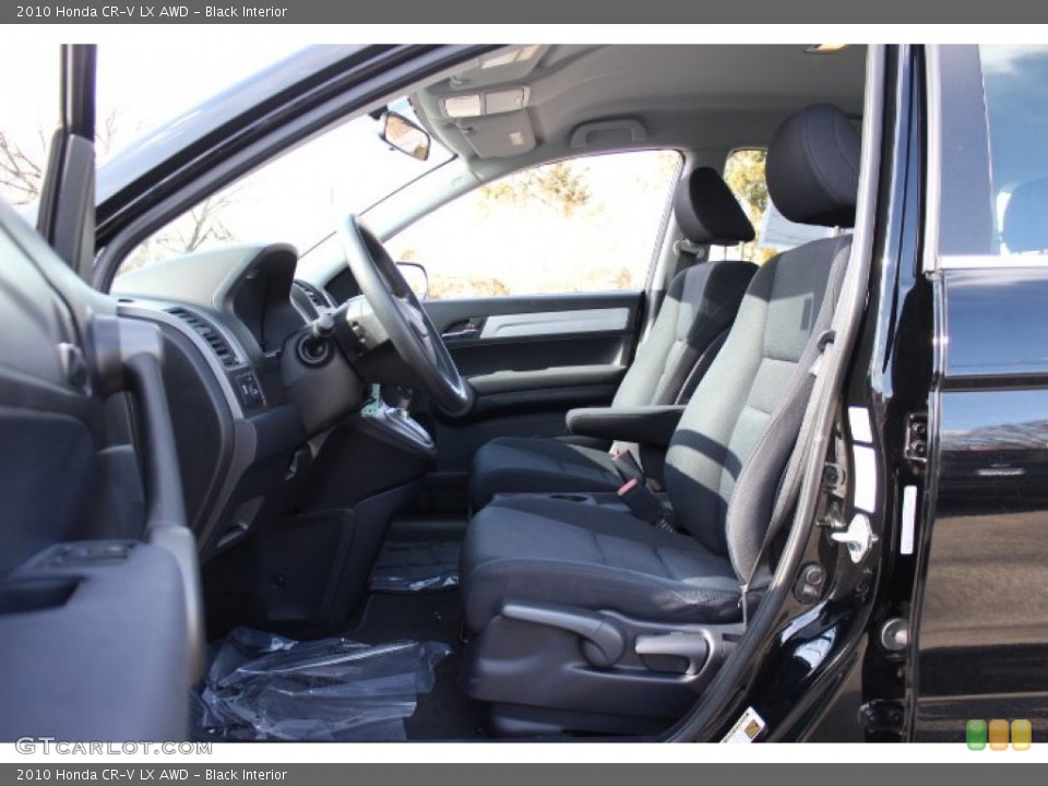 Black Interior Front Seat for the 2010 Honda CR-V LX AWD #76321601