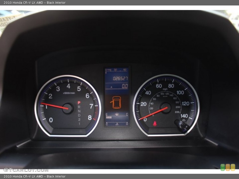 Black Interior Gauges for the 2010 Honda CR-V LX AWD #76321697