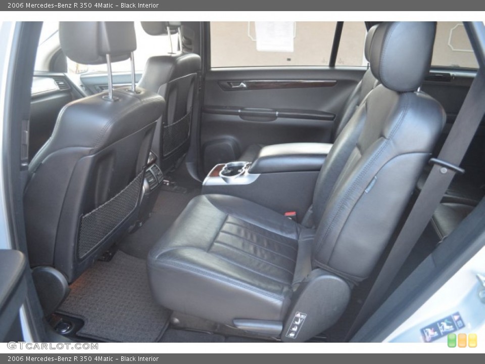 Black Interior Rear Seat for the 2006 Mercedes-Benz R 350 4Matic #76322018
