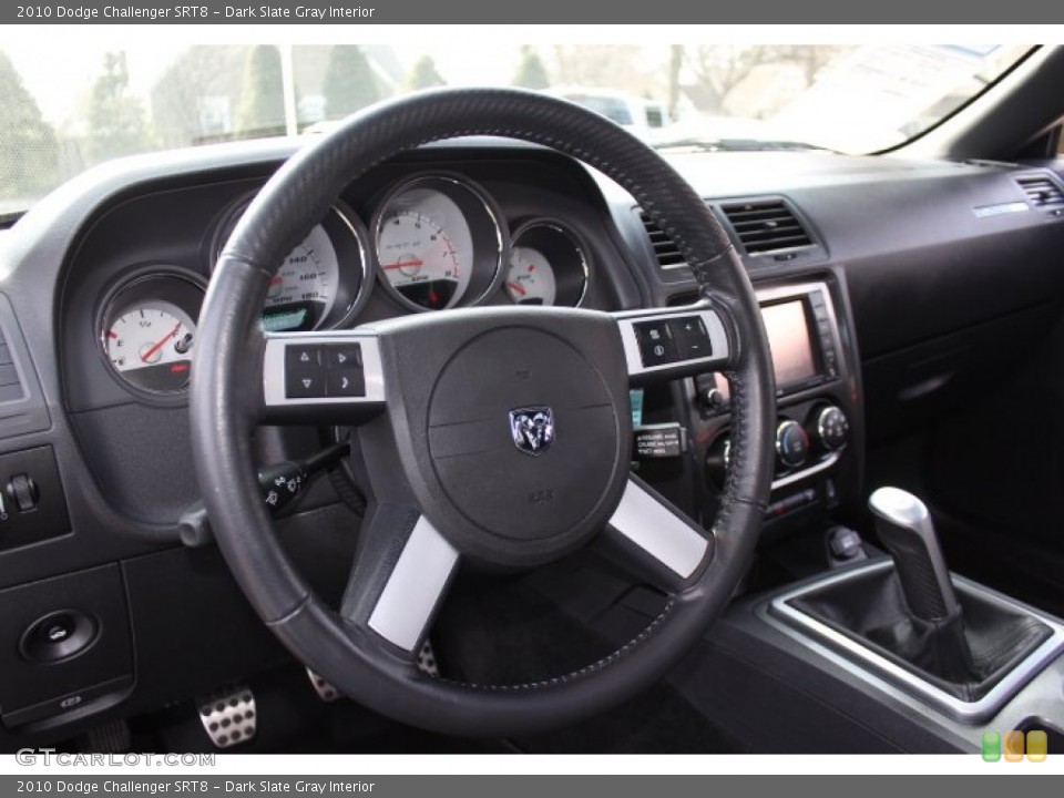 Dark Slate Gray Interior Steering Wheel for the 2010 Dodge Challenger SRT8 #76322636