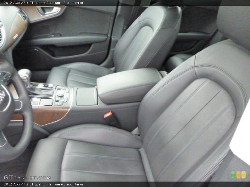 Black Interior Front Seat for the 2012 Audi A7 3.0T quattro Premium #76322911