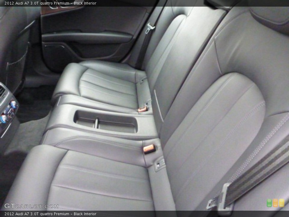 Black Interior Rear Seat for the 2012 Audi A7 3.0T quattro Premium #76322922