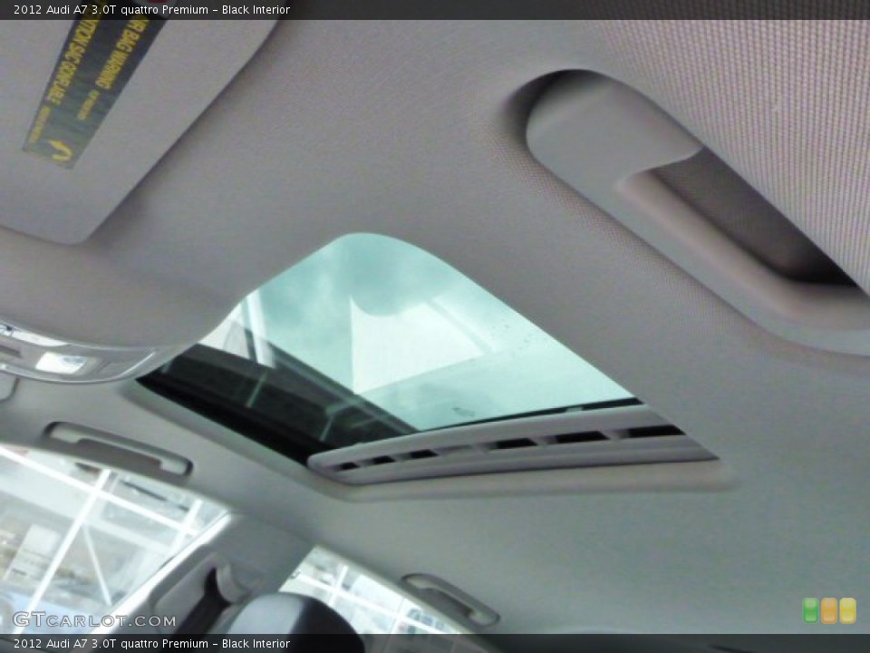 Black Interior Sunroof for the 2012 Audi A7 3.0T quattro Premium #76322974
