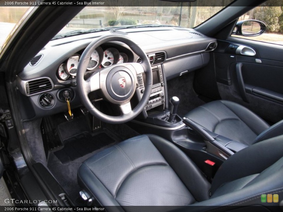 Sea Blue Interior Prime Interior for the 2006 Porsche 911 Carrera 4S Cabriolet #76323083