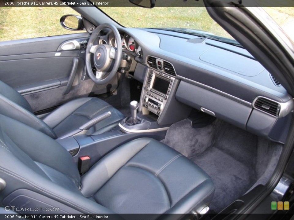Sea Blue Interior Photo for the 2006 Porsche 911 Carrera 4S Cabriolet #76323106