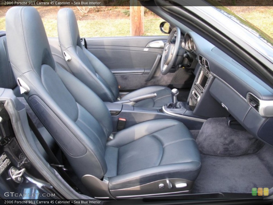 Sea Blue Interior Front Seat for the 2006 Porsche 911 Carrera 4S Cabriolet #76323128