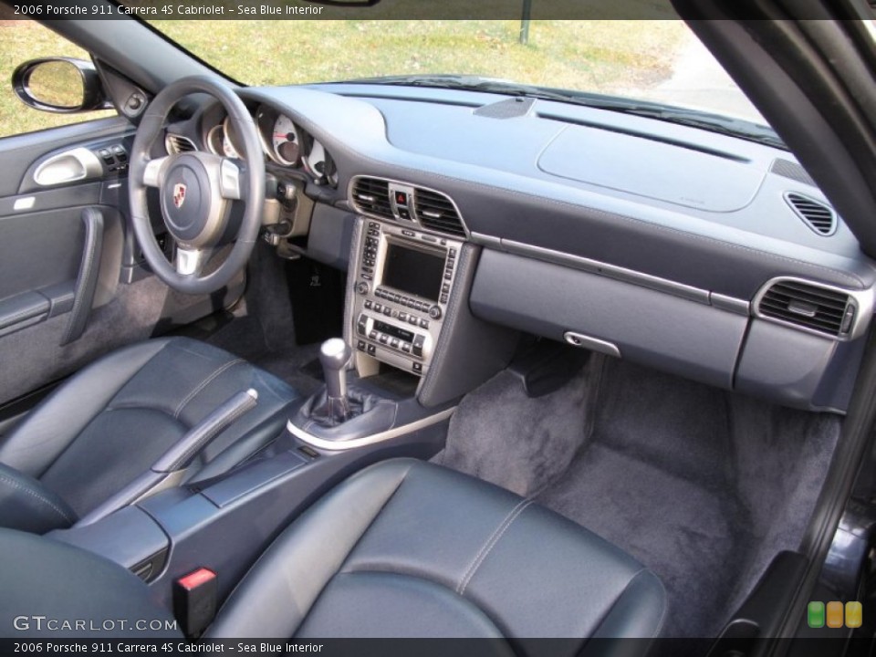 Sea Blue Interior Dashboard for the 2006 Porsche 911 Carrera 4S Cabriolet #76323161