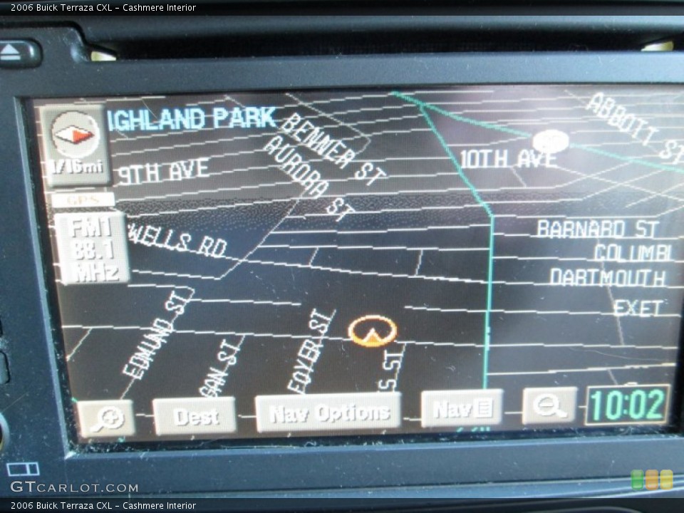 Cashmere Interior Navigation for the 2006 Buick Terraza CXL #76324061