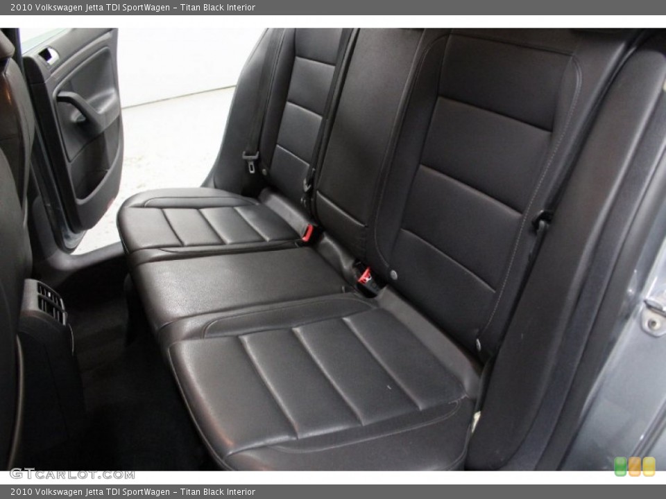 Titan Black Interior Rear Seat for the 2010 Volkswagen Jetta TDI SportWagen #76324400
