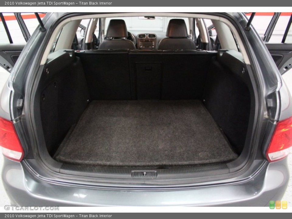 Titan Black Interior Trunk for the 2010 Volkswagen Jetta TDI SportWagen #76324462