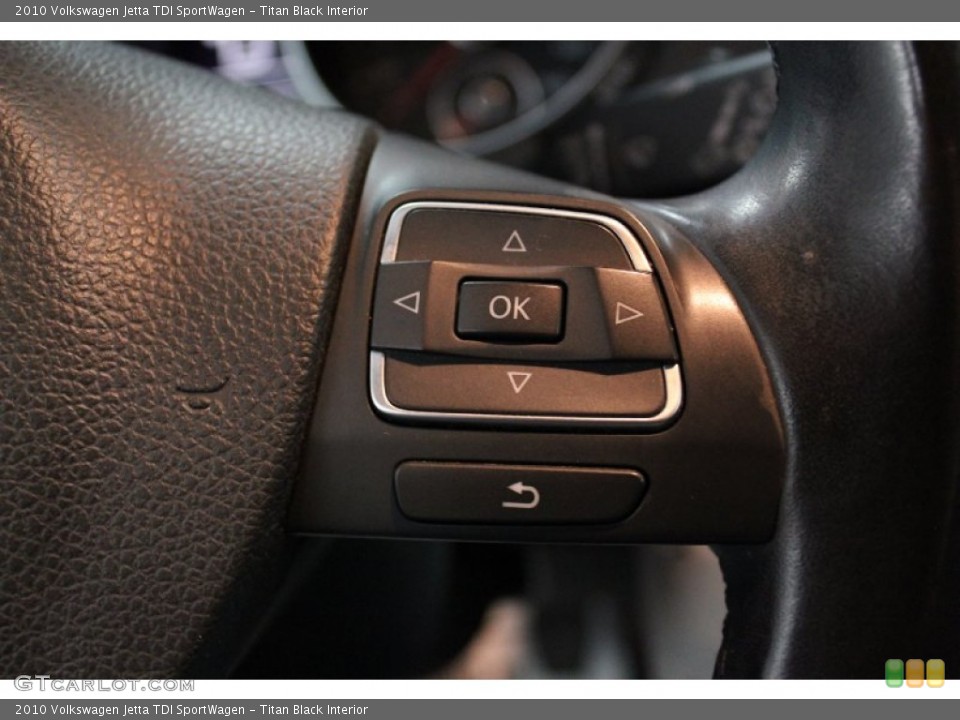 Titan Black Interior Controls for the 2010 Volkswagen Jetta TDI SportWagen #76324683