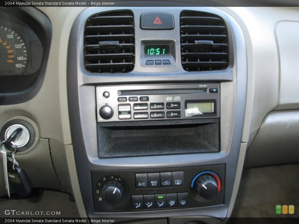 Beige Interior Controls for the 2004 Hyundai Sonata  #76324868