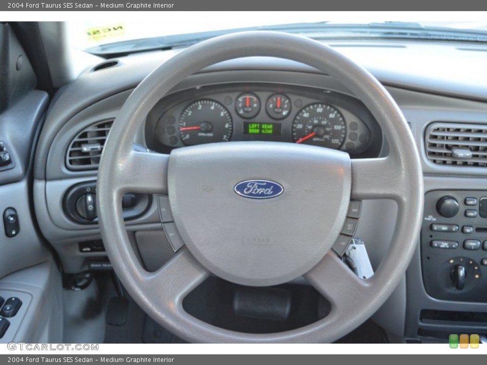 Medium Graphite Interior Steering Wheel for the 2004 Ford Taurus SES Sedan #76324922