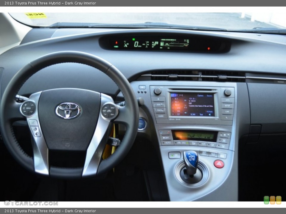 Dark Gray Interior Dashboard for the 2013 Toyota Prius Three Hybrid #76325606