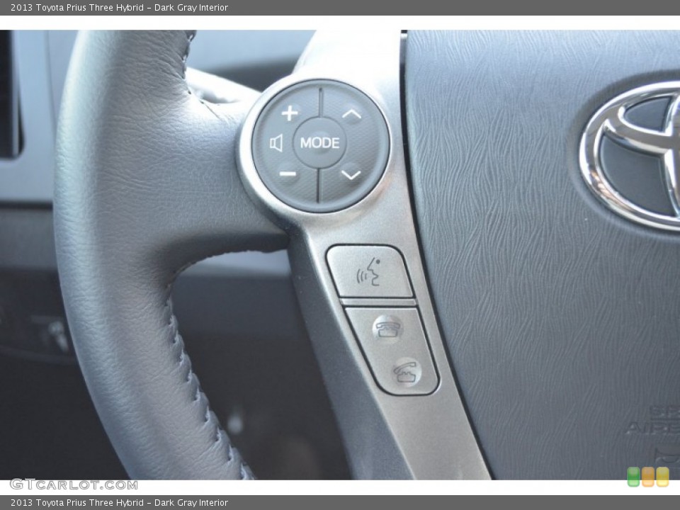 Dark Gray Interior Controls for the 2013 Toyota Prius Three Hybrid #76325633