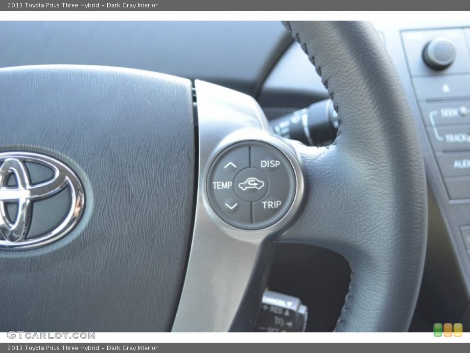Dark Gray Interior Controls for the 2013 Toyota Prius Three Hybrid #76325642