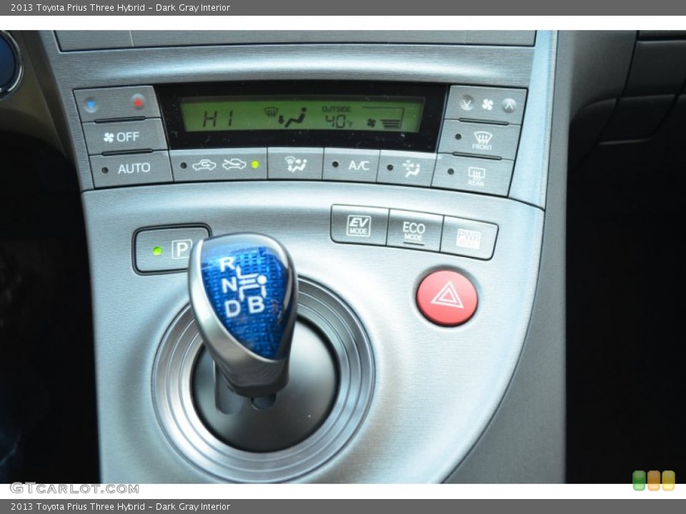 Dark Gray Interior Transmission for the 2013 Toyota Prius Three Hybrid #76325714