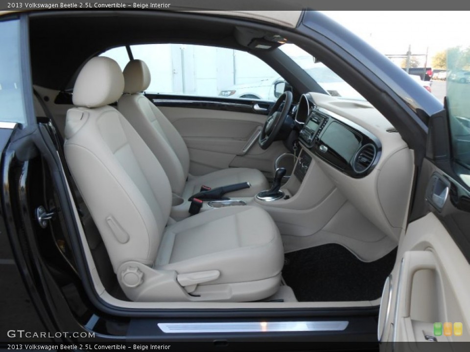 Beige Interior Front Seat for the 2013 Volkswagen Beetle 2.5L Convertible #76326269