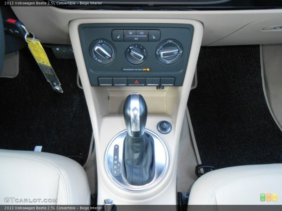 Beige Interior Controls for the 2013 Volkswagen Beetle 2.5L Convertible #76326332