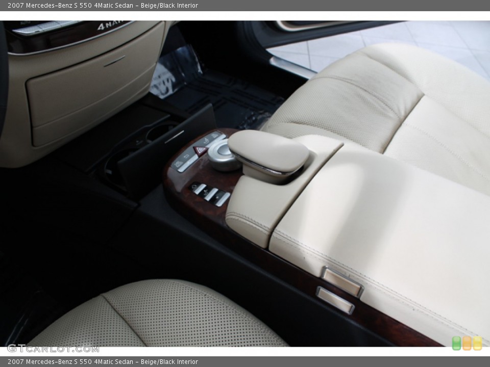 Beige/Black Interior Controls for the 2007 Mercedes-Benz S 550 4Matic Sedan #76328033