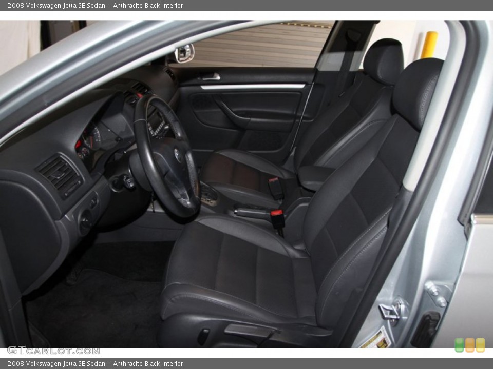 Anthracite Black Interior Front Seat for the 2008 Volkswagen Jetta SE Sedan #76328300