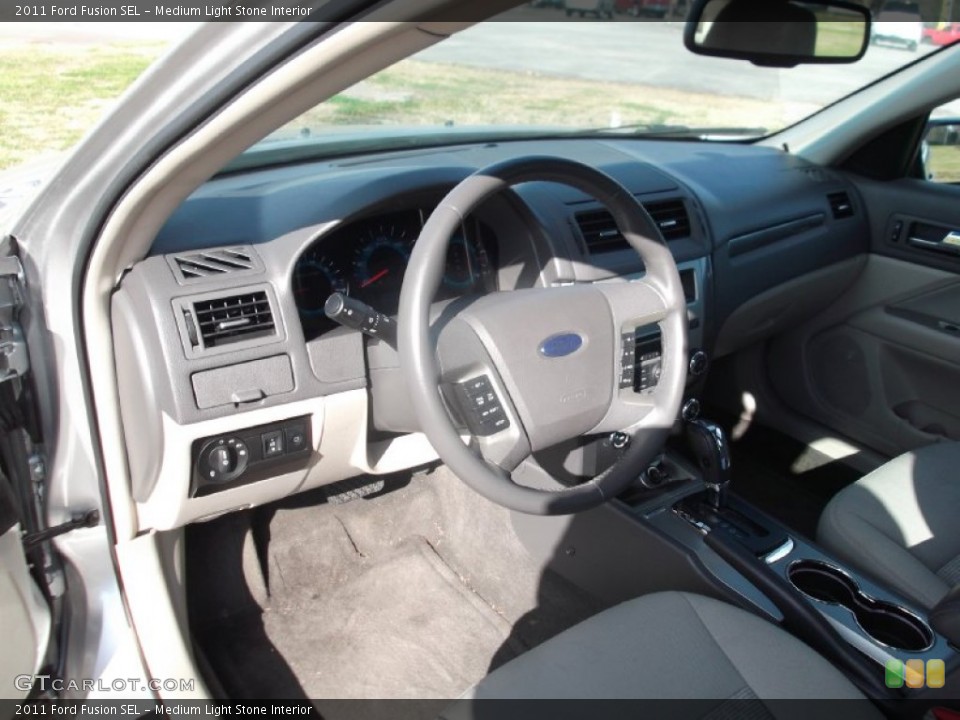 Medium Light Stone Interior Prime Interior for the 2011 Ford Fusion SEL #76328321