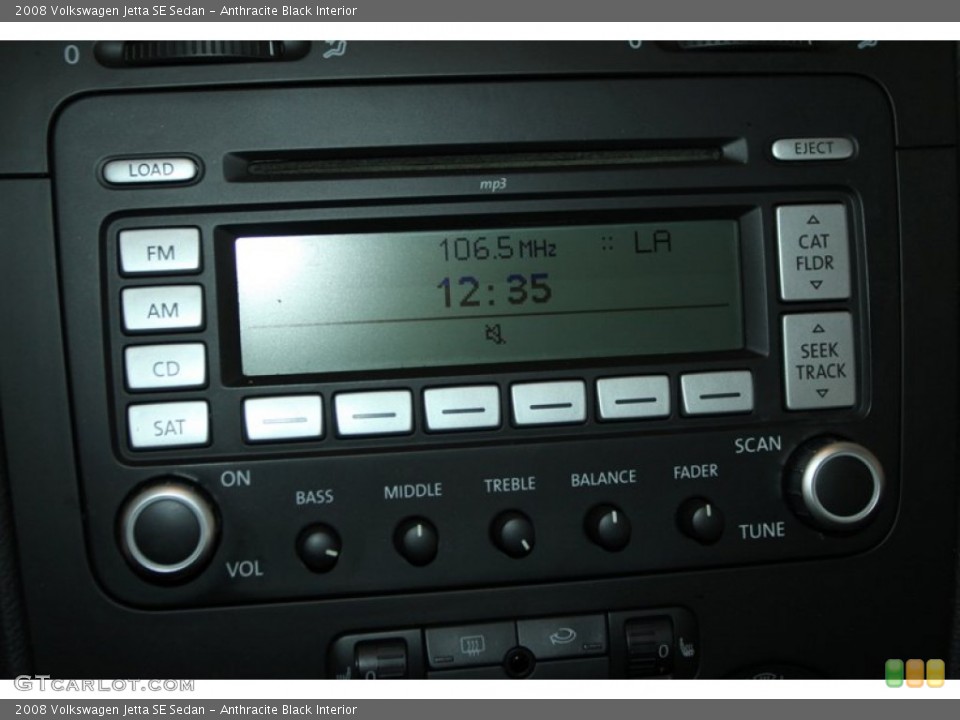 Anthracite Black Interior Audio System for the 2008 Volkswagen Jetta SE Sedan #76328377
