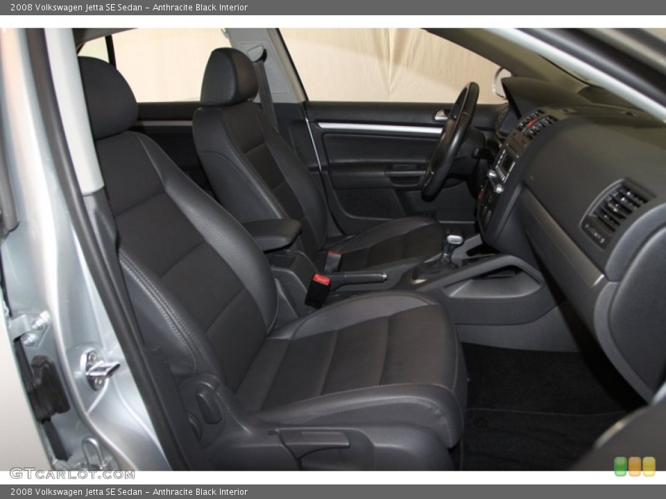 Anthracite Black Interior Front Seat for the 2008 Volkswagen Jetta SE Sedan #76328508