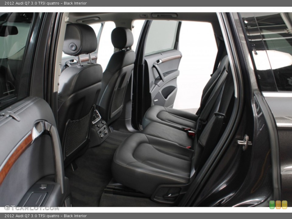 Black Interior Rear Seat for the 2012 Audi Q7 3.0 TFSI quattro #76329185