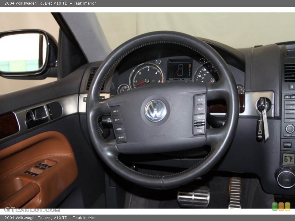 Teak Interior Steering Wheel for the 2004 Volkswagen Touareg V10 TDI #76329197