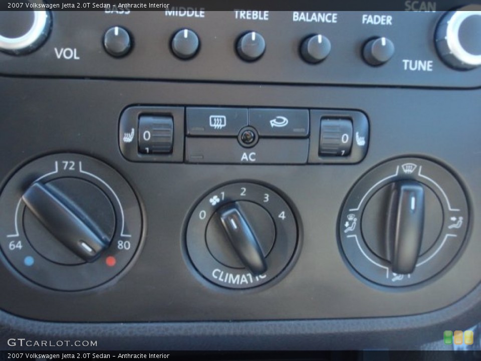 Anthracite Interior Controls for the 2007 Volkswagen Jetta 2.0T Sedan #76329237