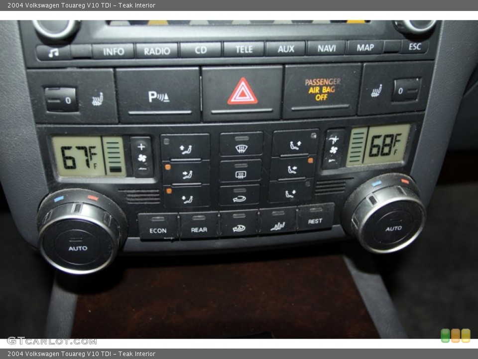 Teak Interior Controls for the 2004 Volkswagen Touareg V10 TDI #76329263