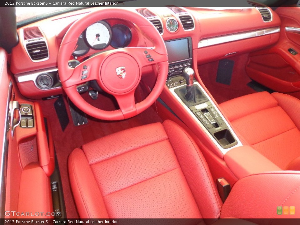Carrera Red Natural Leather Interior Photo for the 2013 Porsche Boxster S #76329500