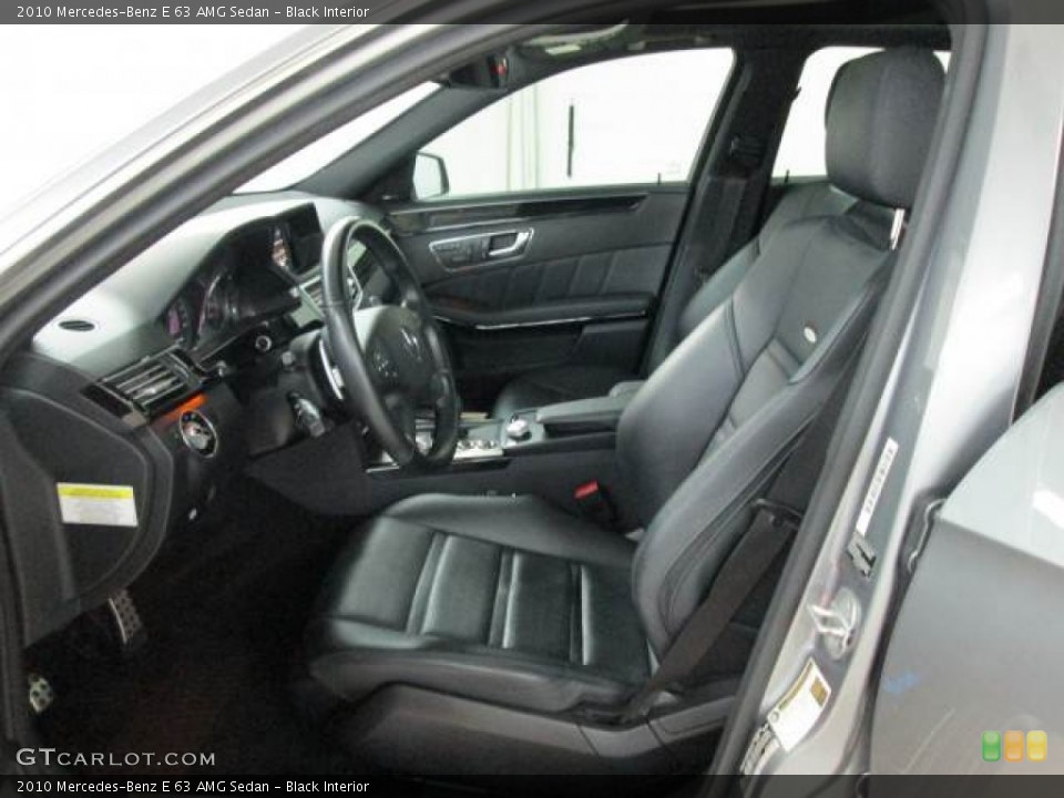 Black Interior Front Seat for the 2010 Mercedes-Benz E 63 AMG Sedan #76329821