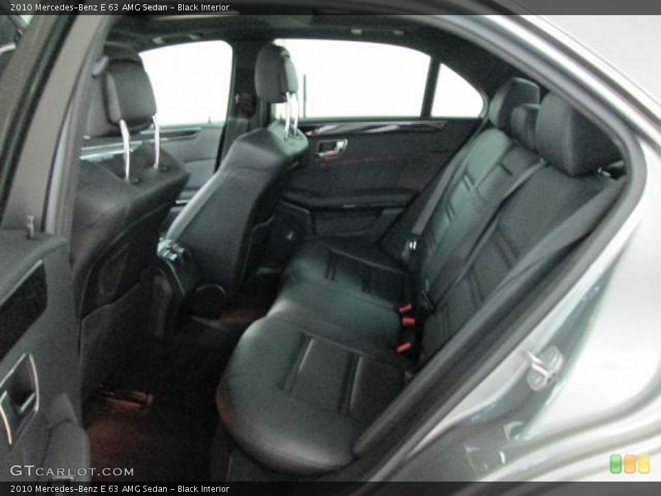 Black Interior Rear Seat for the 2010 Mercedes-Benz E 63 AMG Sedan #76329824