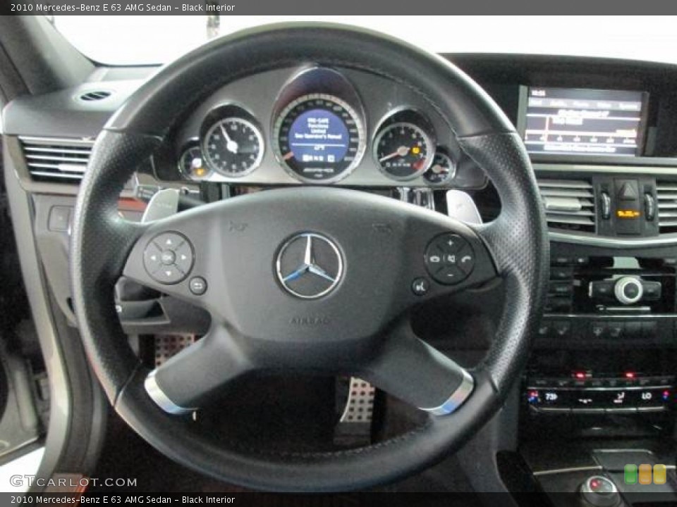 Black Interior Steering Wheel for the 2010 Mercedes-Benz E 63 AMG Sedan #76329873