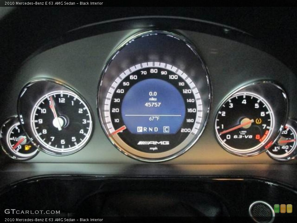 Black Interior Gauges for the 2010 Mercedes-Benz E 63 AMG Sedan #76329914