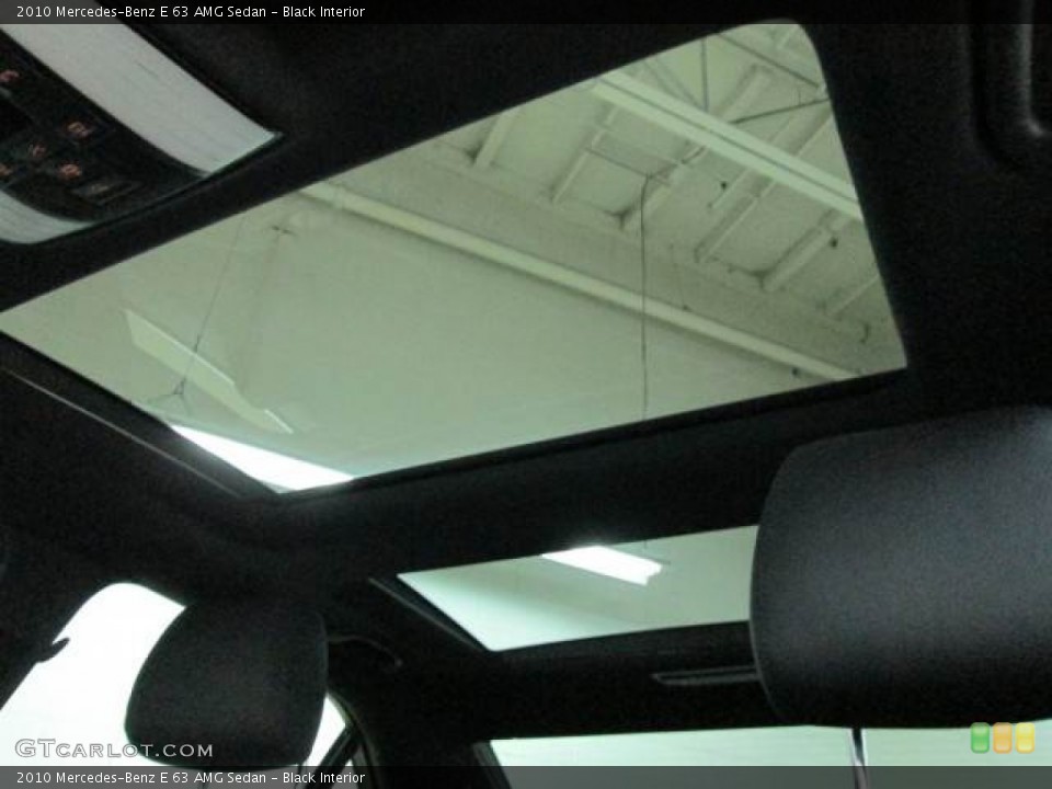 Black Interior Sunroof for the 2010 Mercedes-Benz E 63 AMG Sedan #76329947