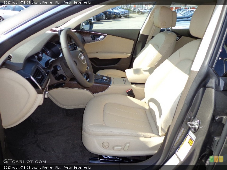 Velvet Beige Interior Front Seat for the 2013 Audi A7 3.0T quattro Premium Plus #76329977