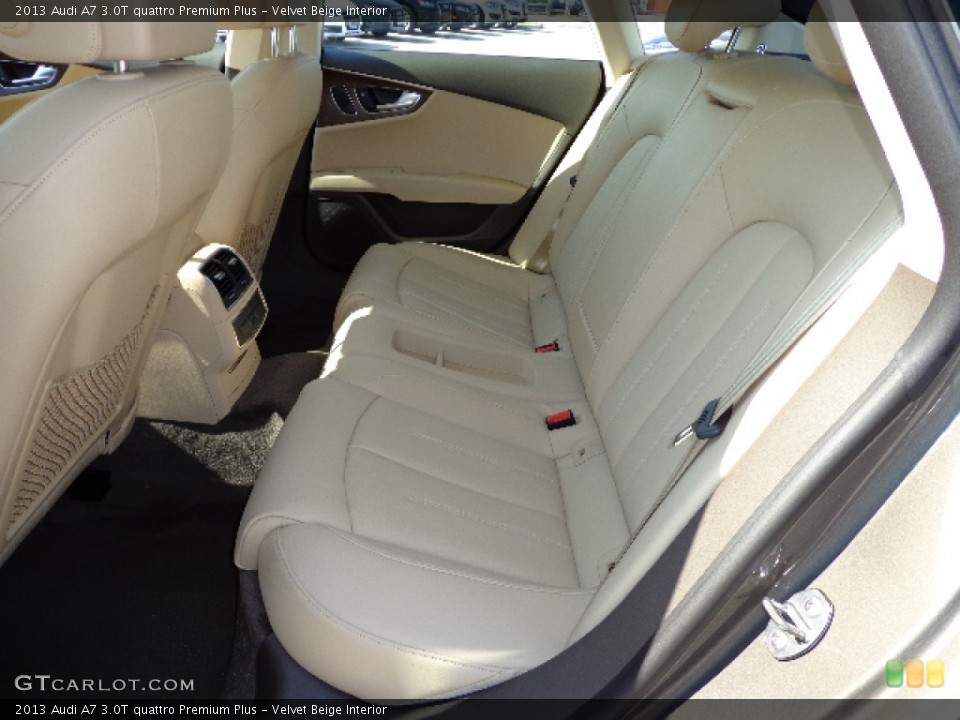 Velvet Beige Interior Rear Seat for the 2013 Audi A7 3.0T quattro Premium Plus #76329983